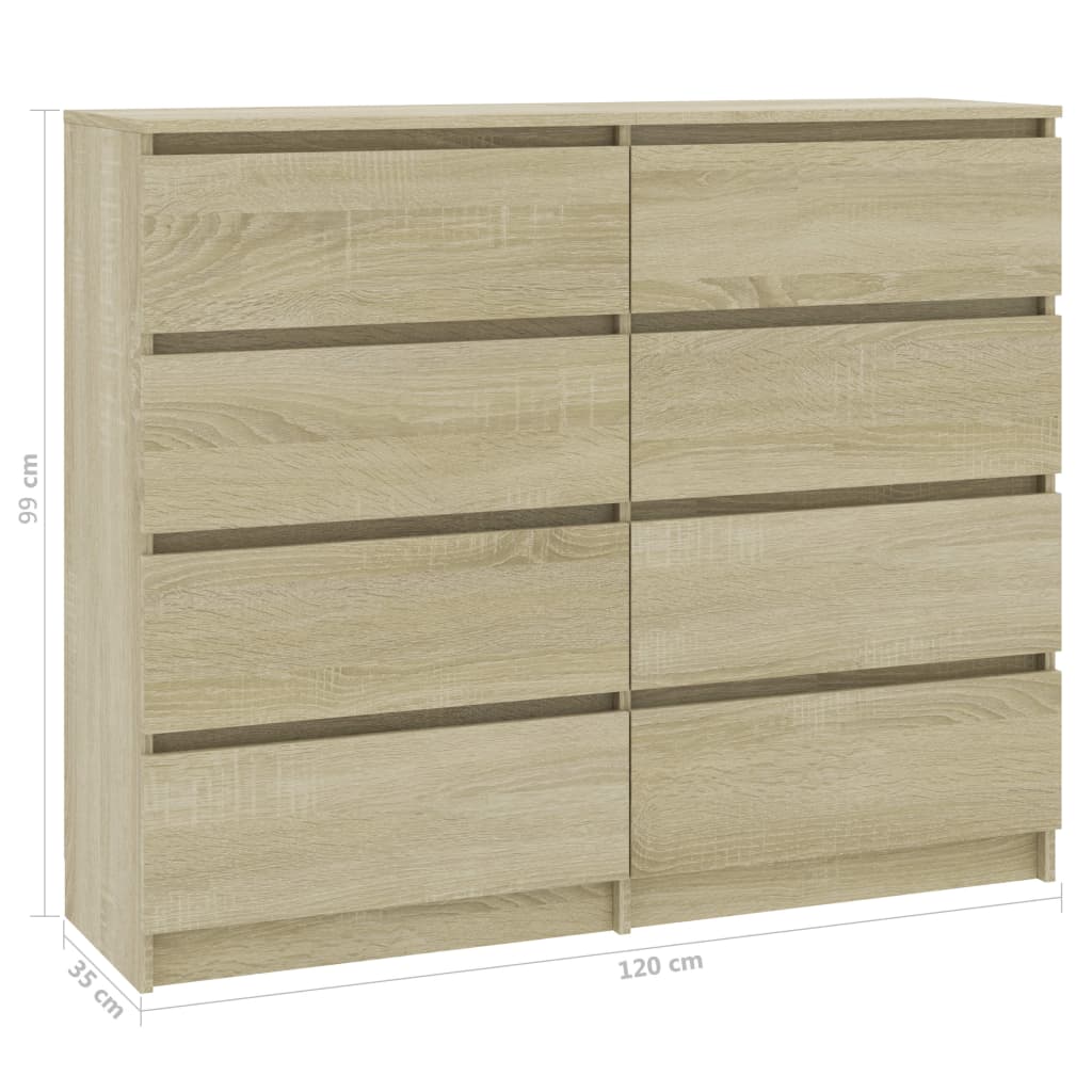 Laatikosto senkki Sonoma-tammi 120x35x99 cm - Sisustajankoti.fi