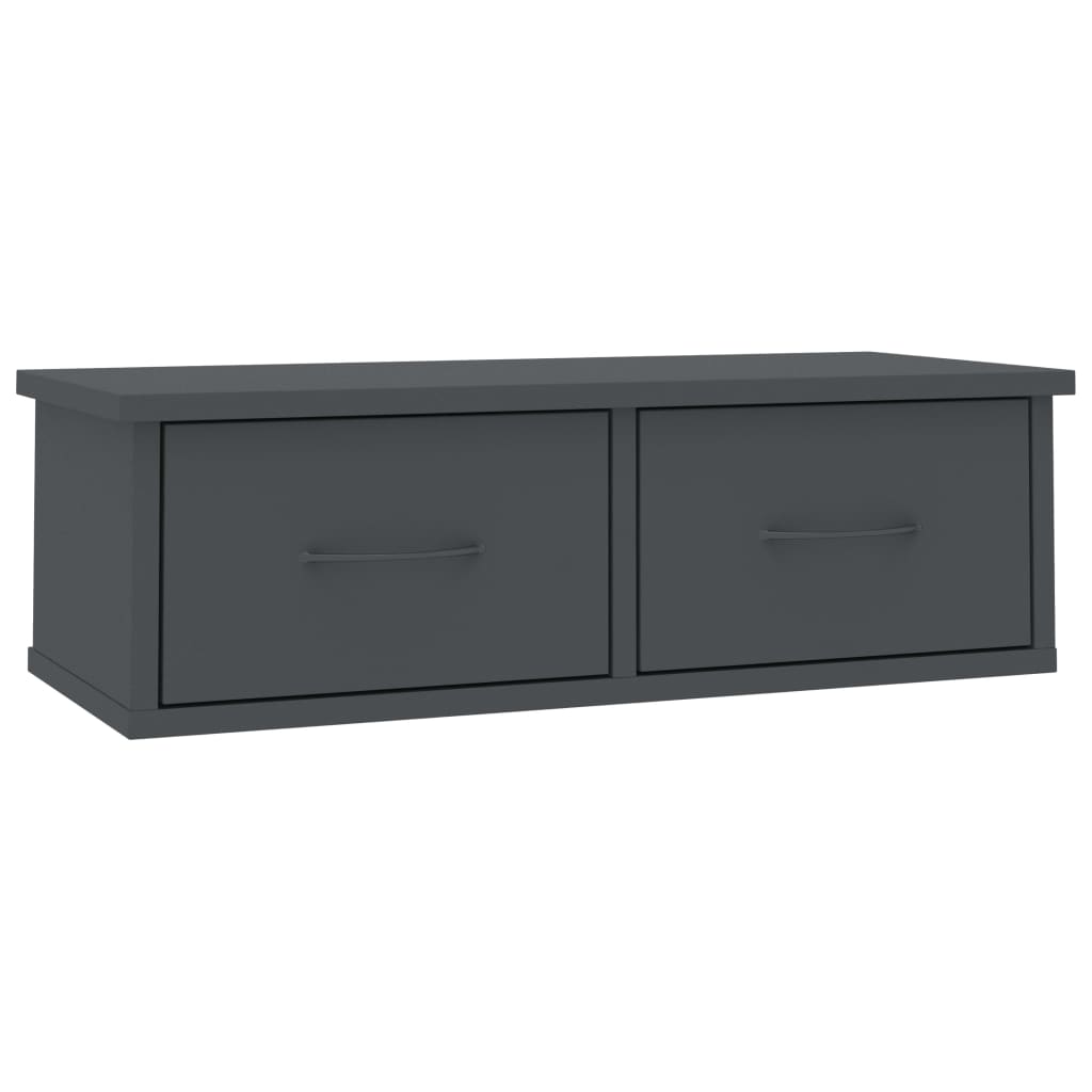 Seinälaatikkohylly harmaa 60x26x18,5 cm - Sisustajankoti.fi