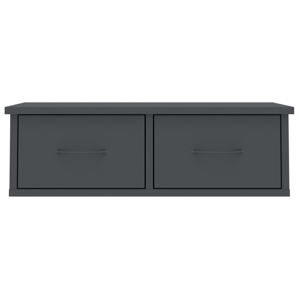 Seinälaatikkohylly harmaa 60x26x18,5 cm - Sisustajankoti.fi