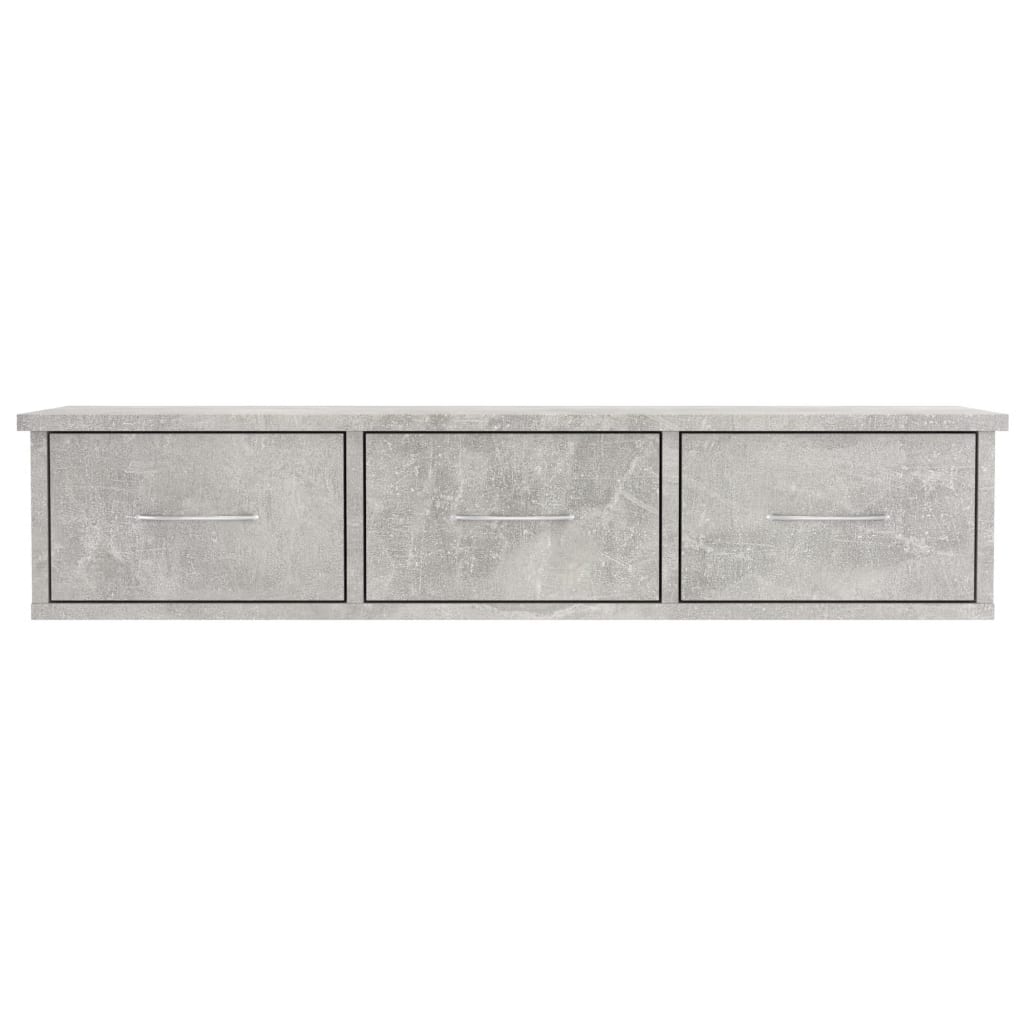 Seinälaatikkohylly betoninharmaa 88x26x18,5 cm - Sisustajankoti.fi