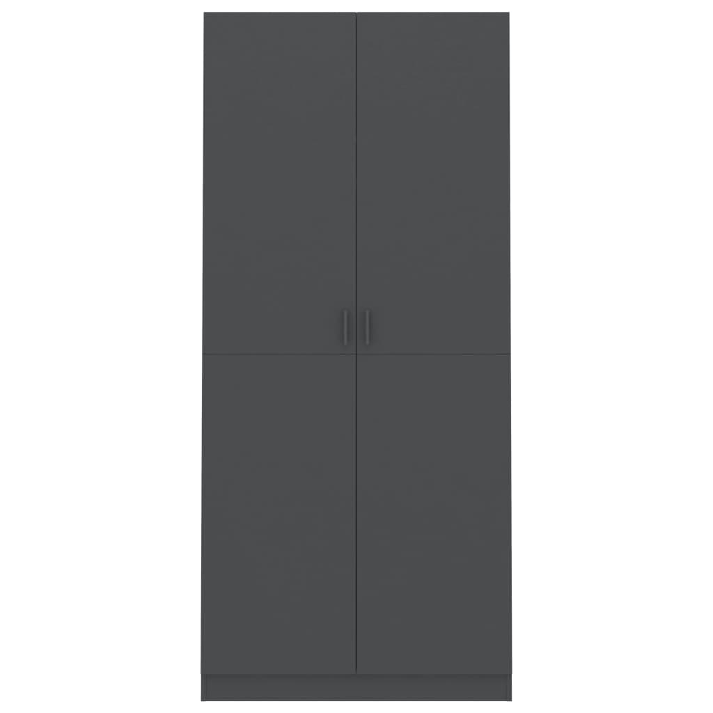Vaatekaappi harmaa 90x52x200 cm - Sisustajankoti.fi
