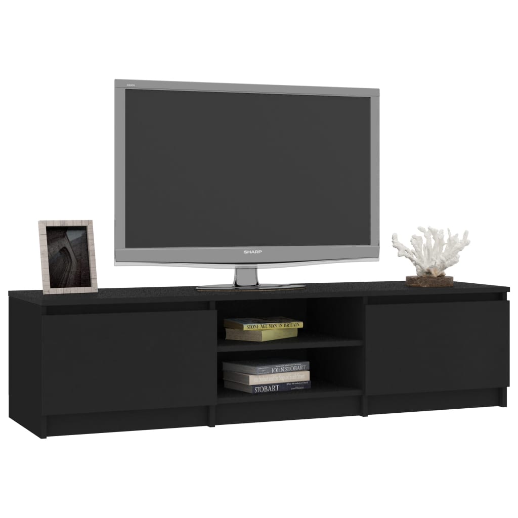 TV-taso musta 140x40x35,5 cm - Sisustajankoti.fi