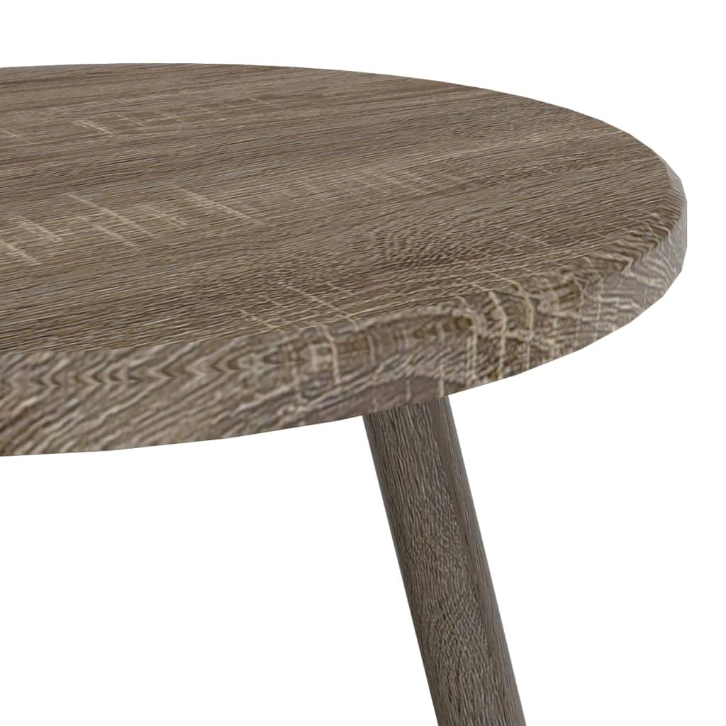 Bistropöytä harmaa Ø50x76 cm MDF ja rauta - Sisustajankoti.fi