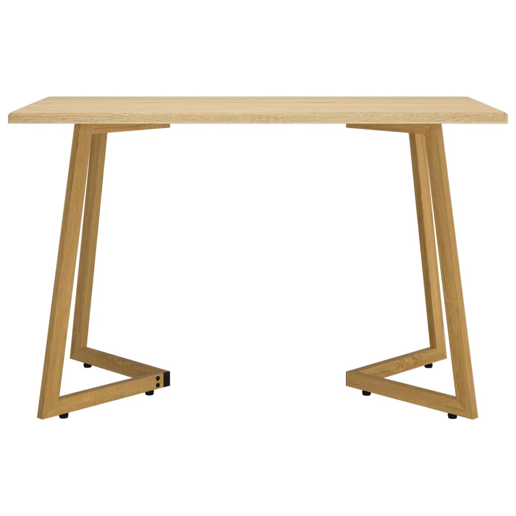 Ruokapöytä vaaleanruskea 120x60x74 cm MDF ja rauta - Sisustajankoti.fi