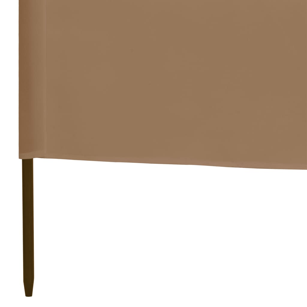 Tuulensuojakangas 3 paneelilla 400x80 cm ruskeanharmaa - Sisustajankoti.fi