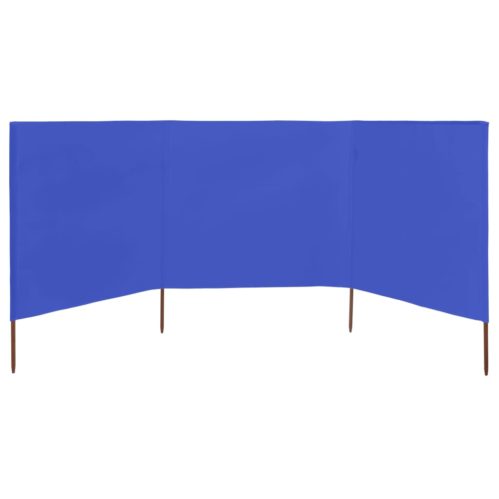 Tuulensuojakangas 3 paneelilla 400x80 cm taivaansininen - Sisustajankoti.fi