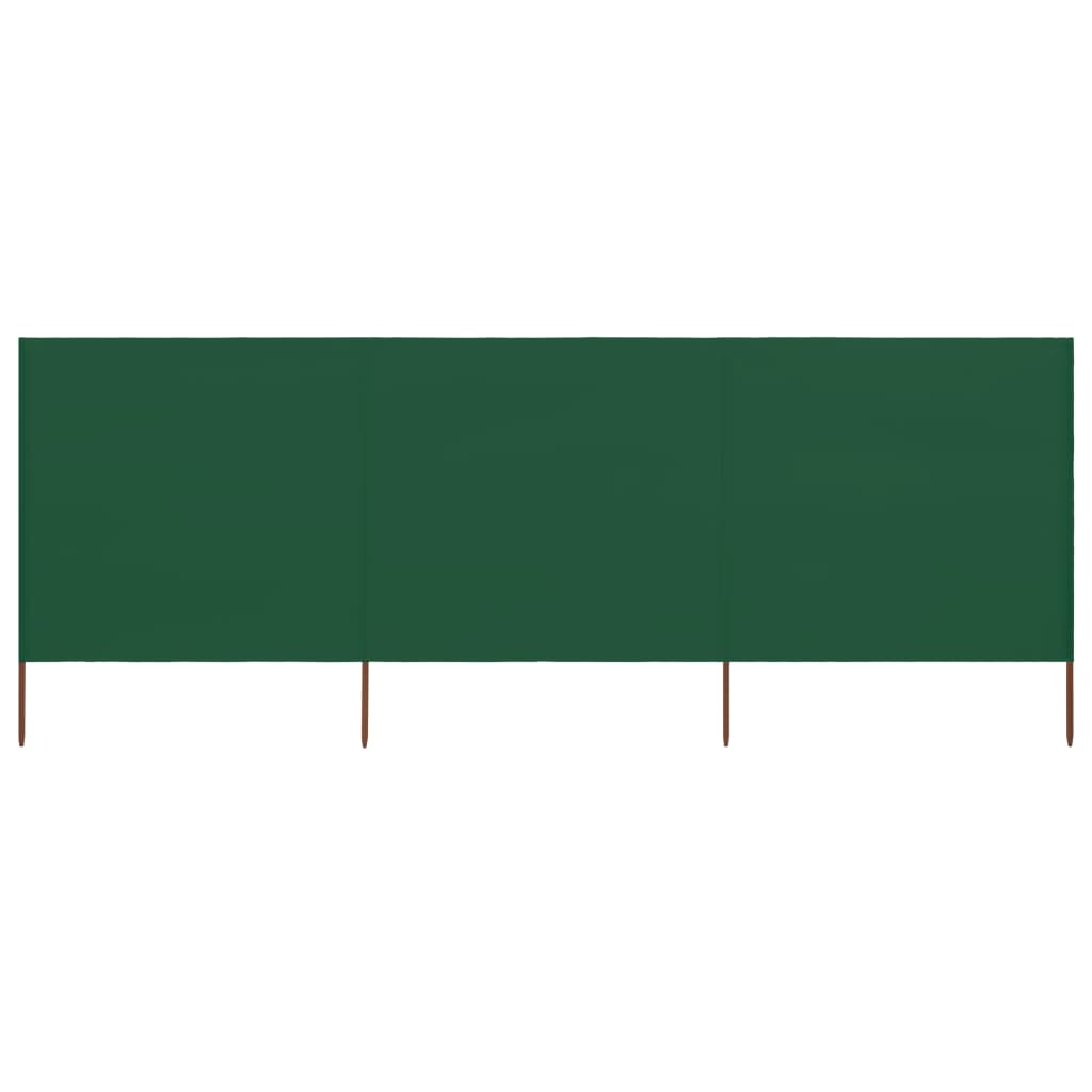 Tuulensuojakangas 3 paneelilla 400x160 cm vihreä - Sisustajankoti.fi