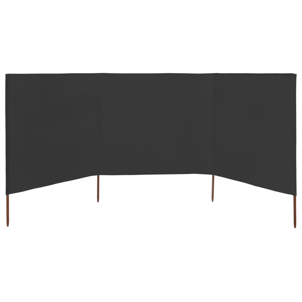 Tuulensuojakangas 3 paneelilla 400x160 cm antrasiitti - Sisustajankoti.fi