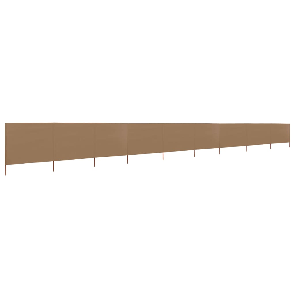 Tuulensuojakangas 9 paneelilla 1200x160 cm ruskeanharmaa - Sisustajankoti.fi