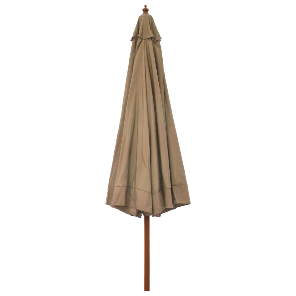 Aurinkovarjo puurunko 330 cm ruskeanharmaa - Sisustajankoti.fi