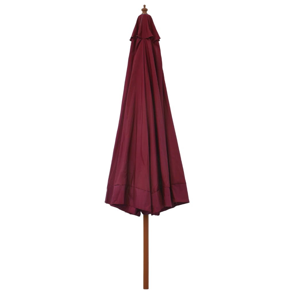 Aurinkovarjo puurunko 330 cm viininpunainen - Sisustajankoti.fi