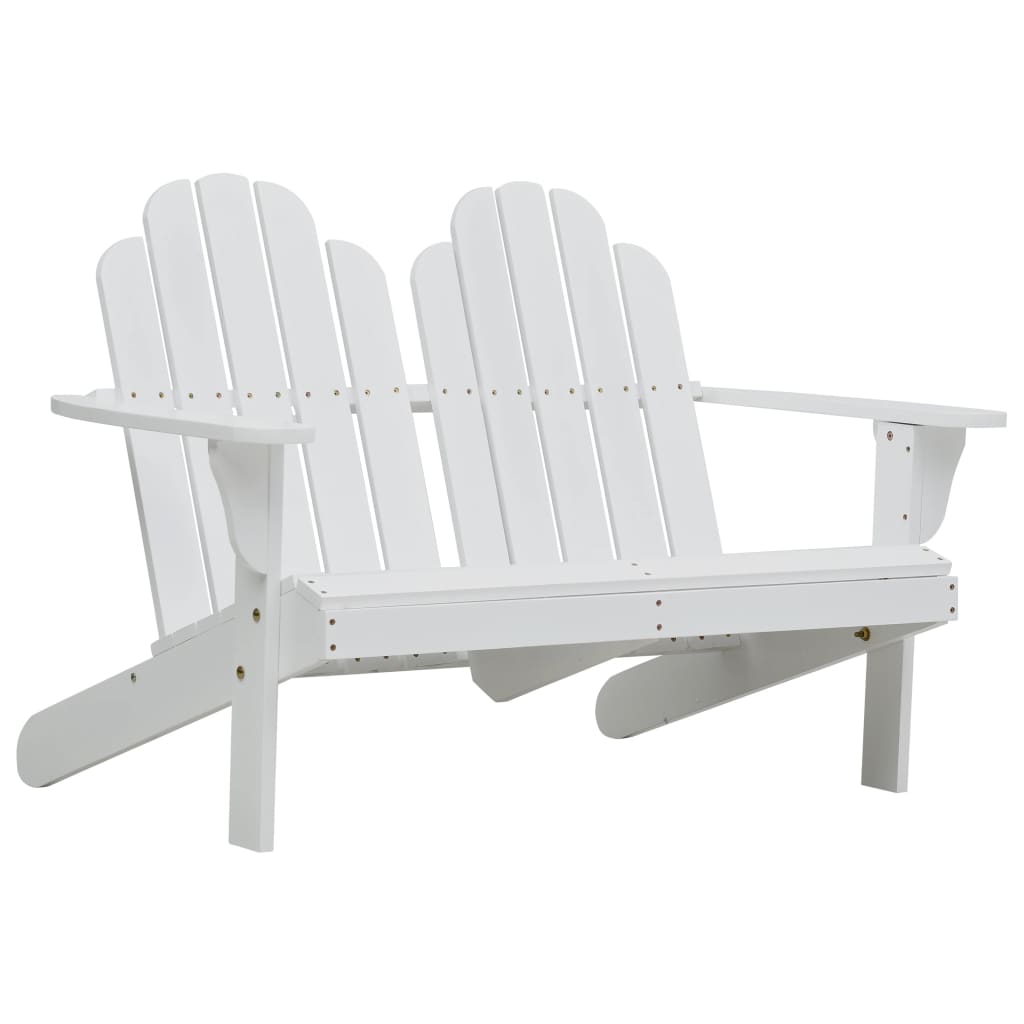 Tupla Adirondack-tuoli puu valkoinen - Sisustajankoti.fi