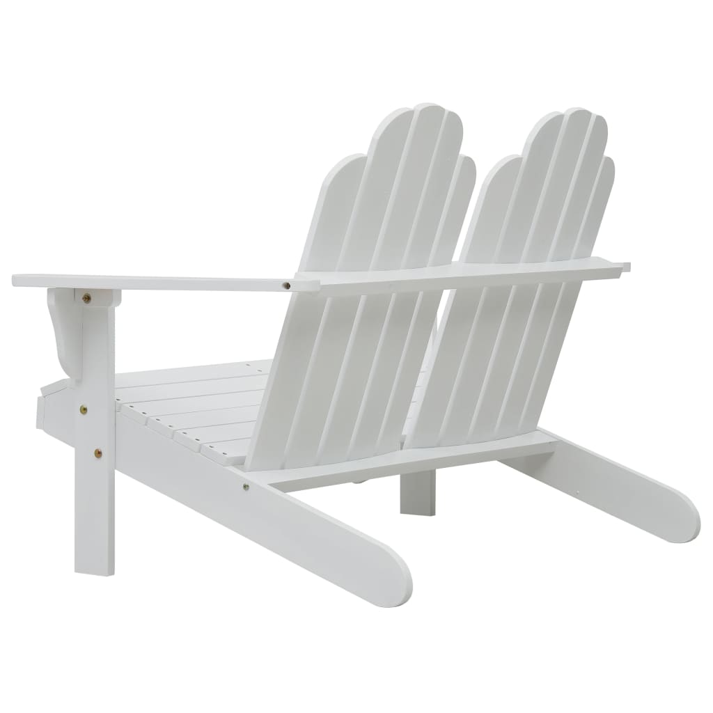 Tupla Adirondack-tuoli puu valkoinen - Sisustajankoti.fi