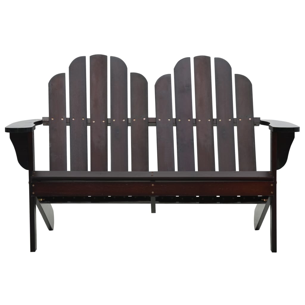 Tupla Adirondack-tuoli puu ruskea - Sisustajankoti.fi