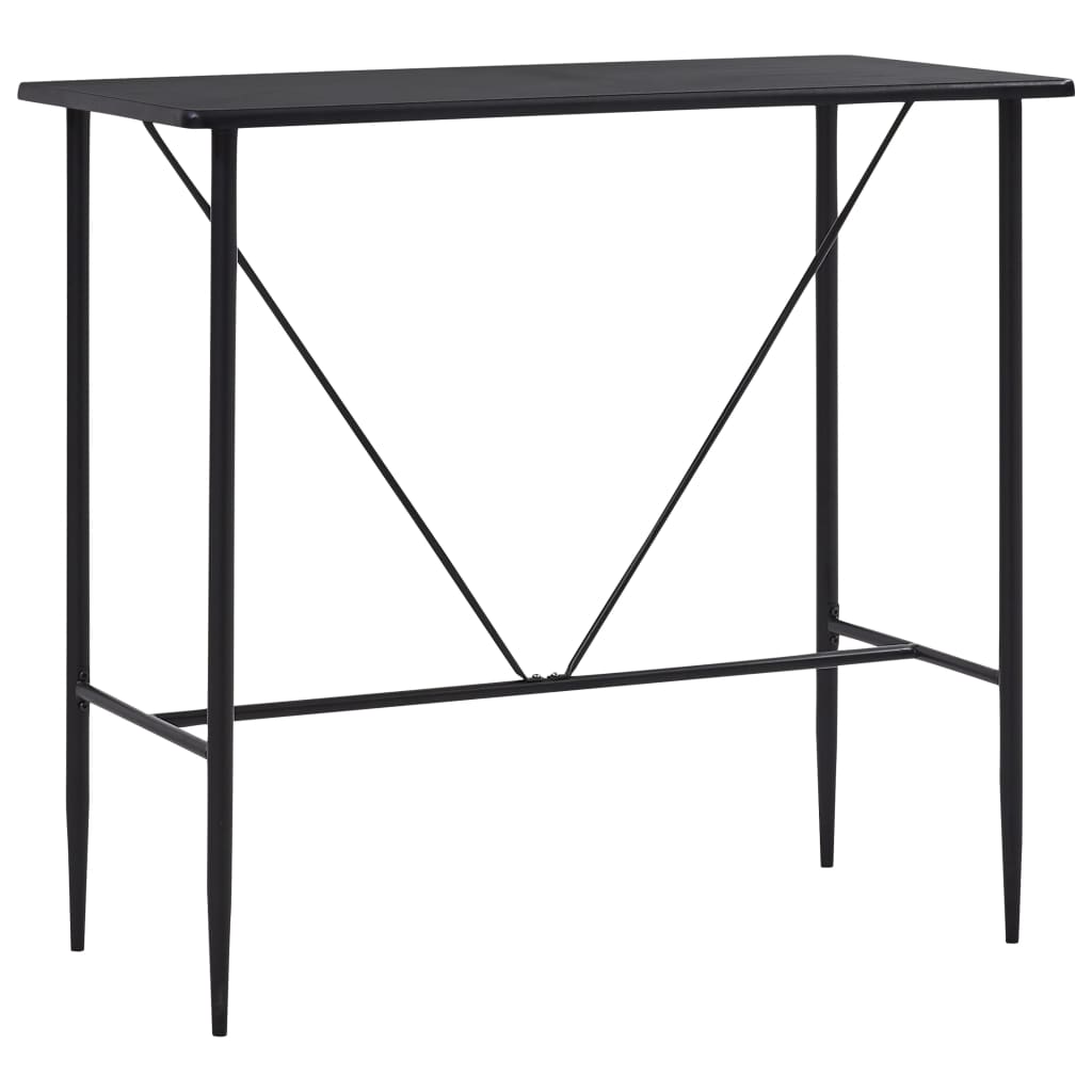 Baaripöytä musta 120x60x110 cm - Sisustajankoti.fi