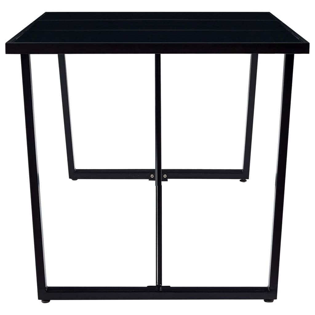 Ruokapöytä musta 200x100x75 cm karkaistu lasi - Sisustajankoti.fi