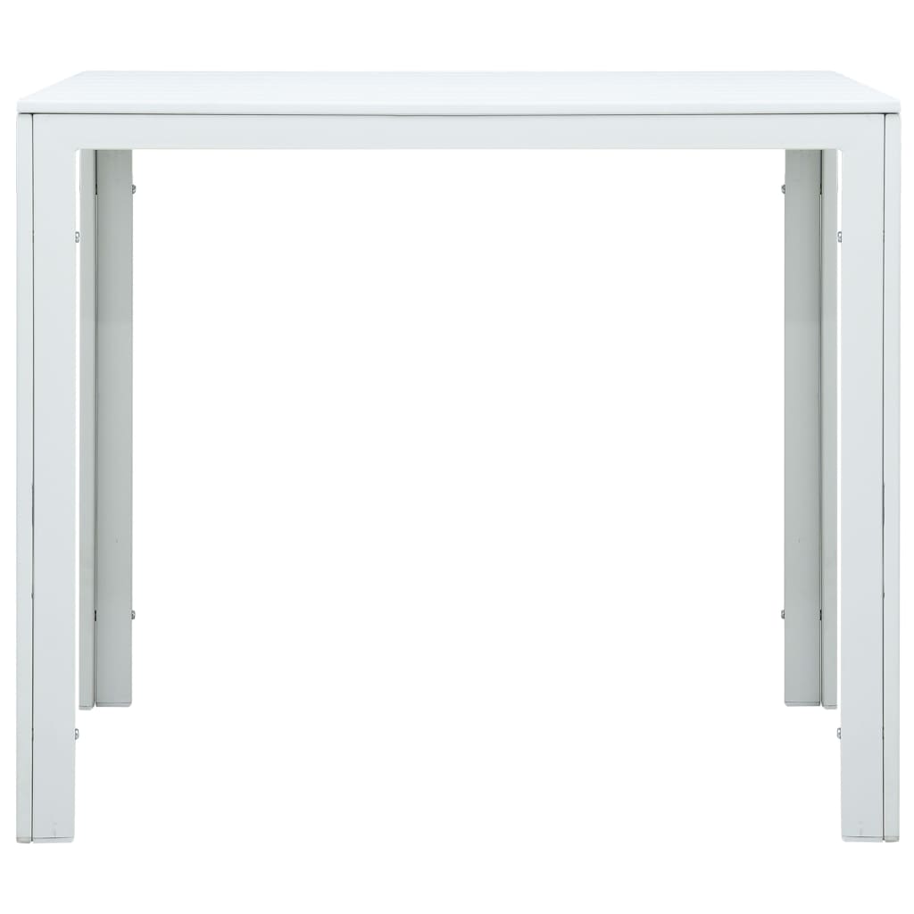 Sohvapöytä valkoinen 78x78x74 cm HDPE puutyyli - Sisustajankoti.fi