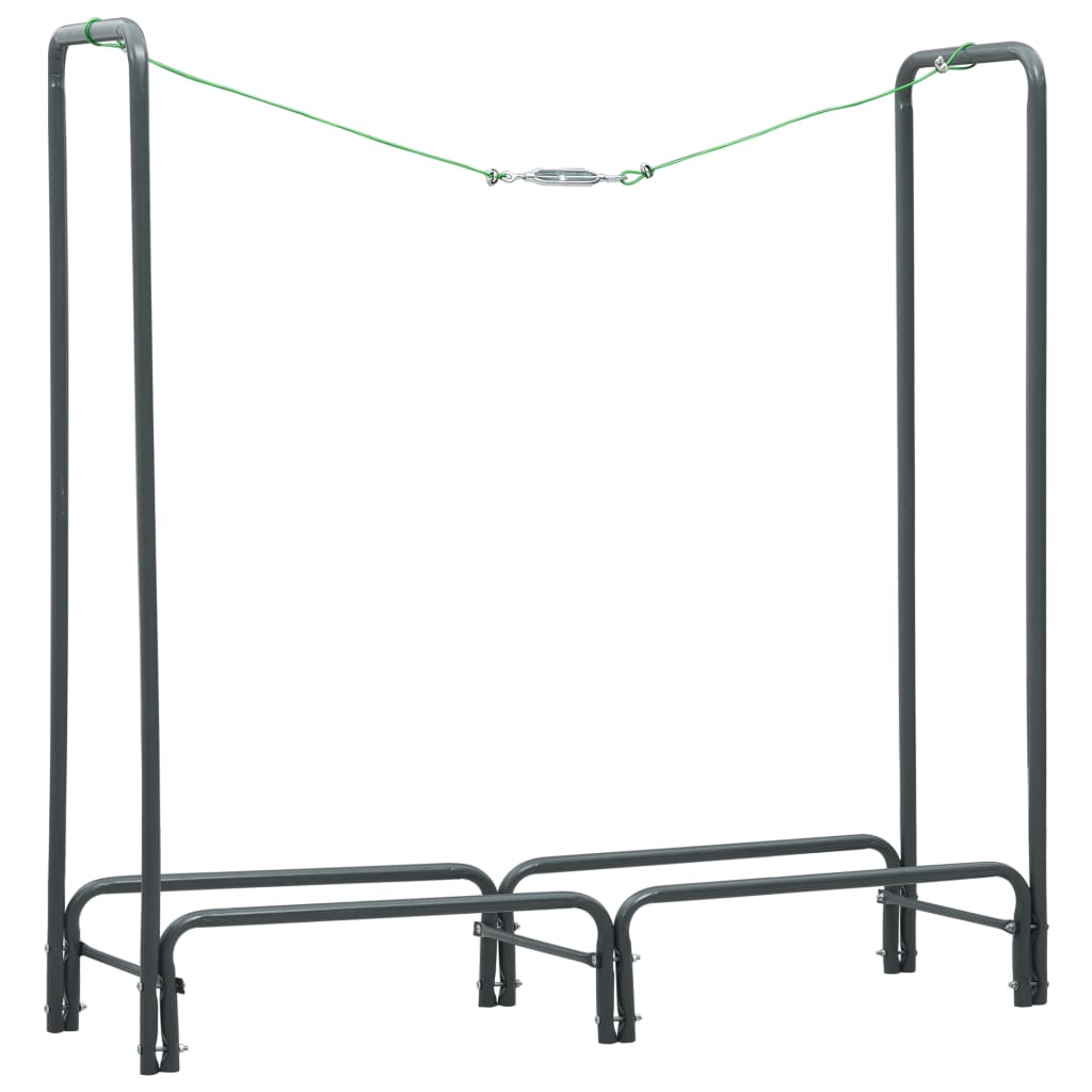 Polttopuuteline antrasiitti 120x35x120 cm teräs - Sisustajankoti.fi