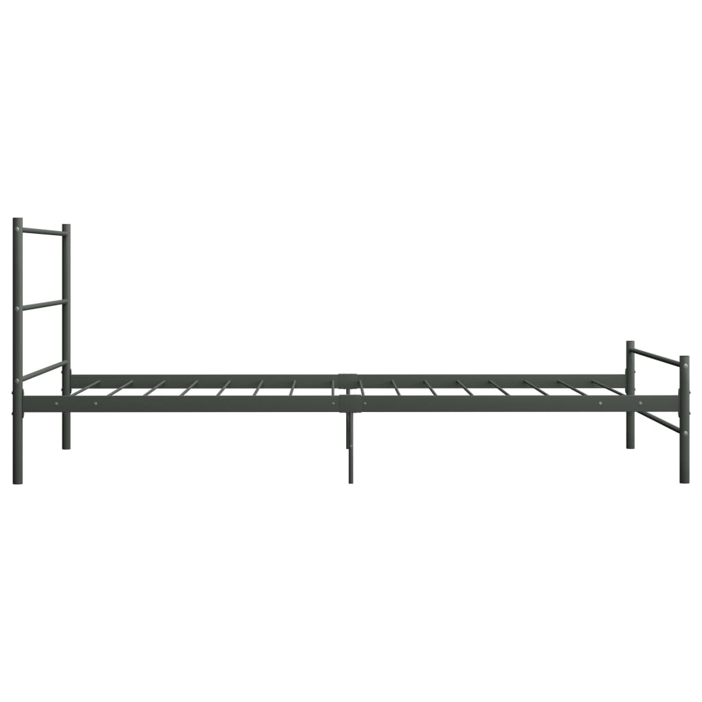 Sängynrunko harmaa metalli 90x200 cm - Sisustajankoti.fi