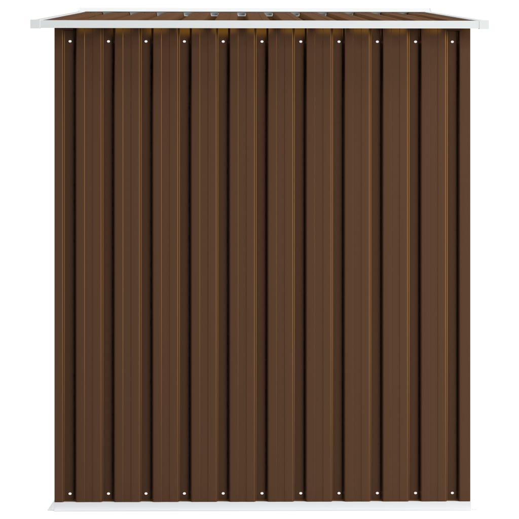 Puutarhan varastovaja ruskea 257x205x178 cm teräs - Sisustajankoti.fi
