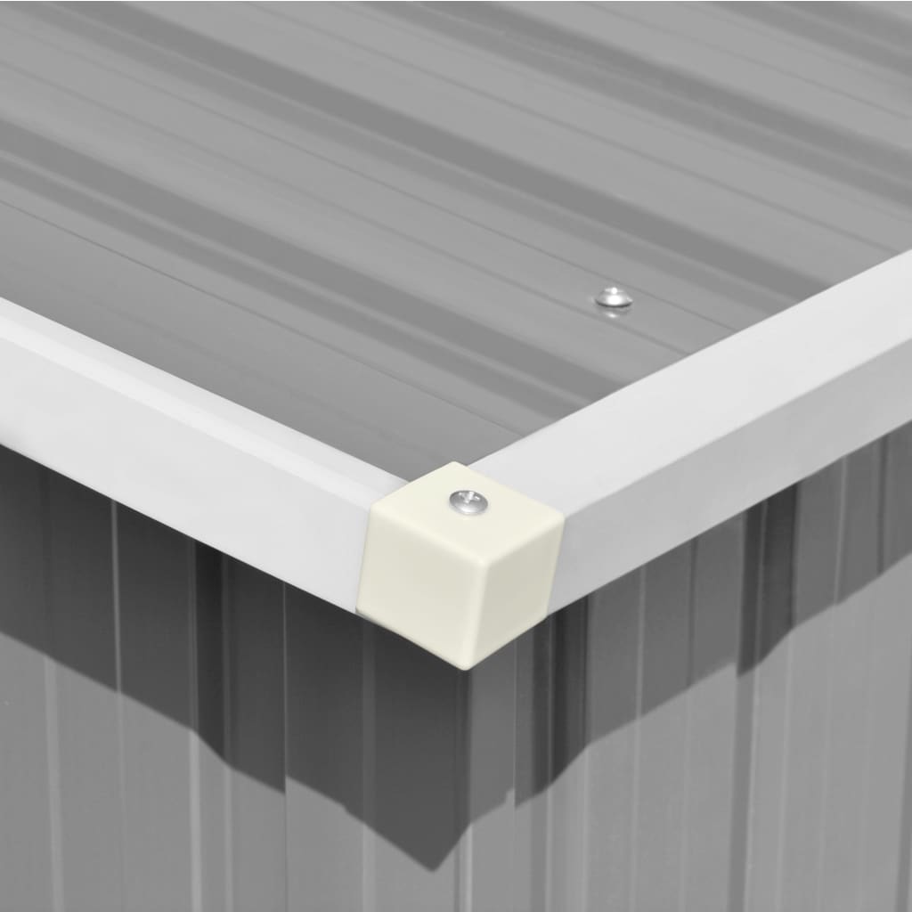 Puutarhavaja harmaa 257x779x181 cm galvanoitu teräs - Sisustajankoti.fi