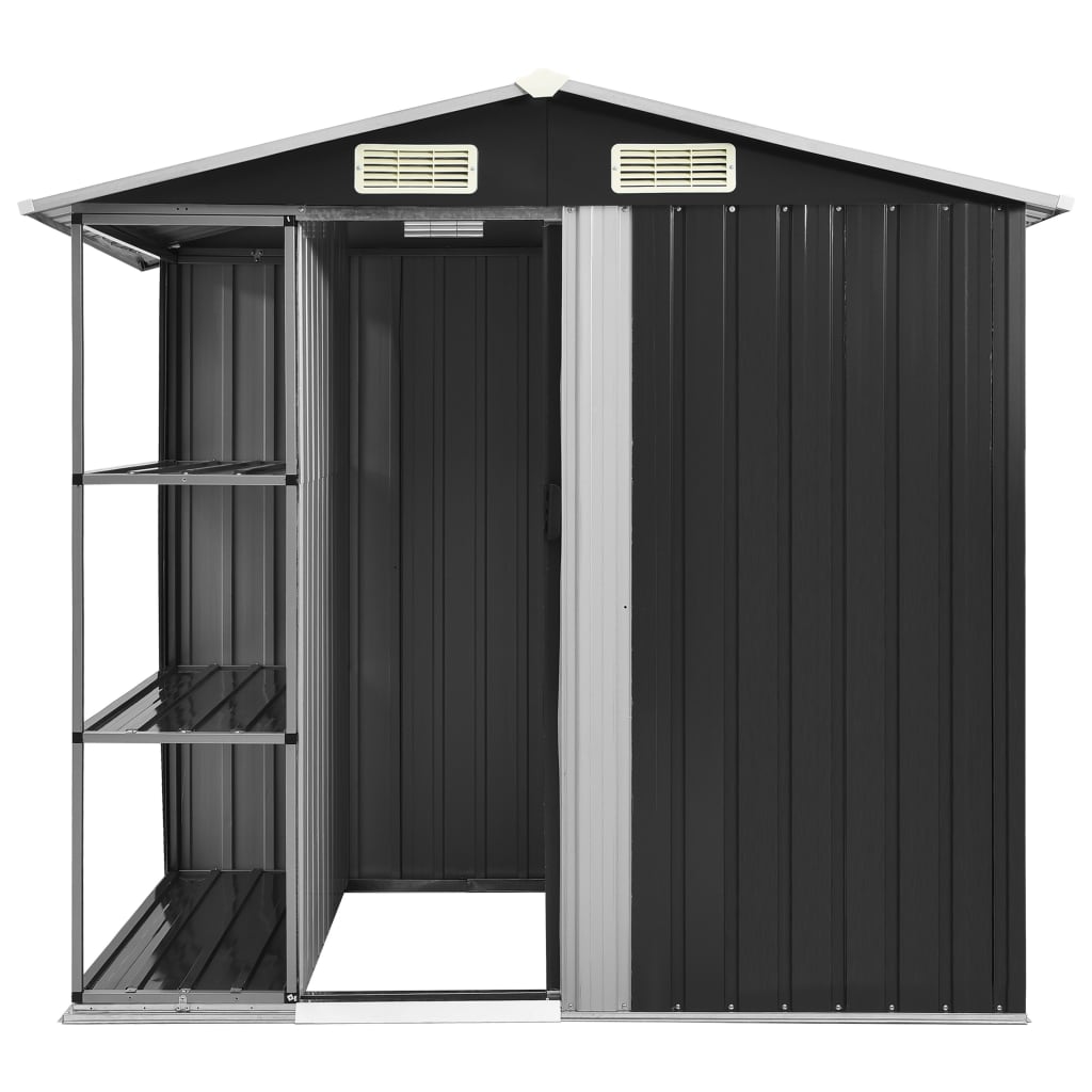 Puutarhavaja telineellä antrasiitti 205x130x183 cm rauta - Sisustajankoti.fi