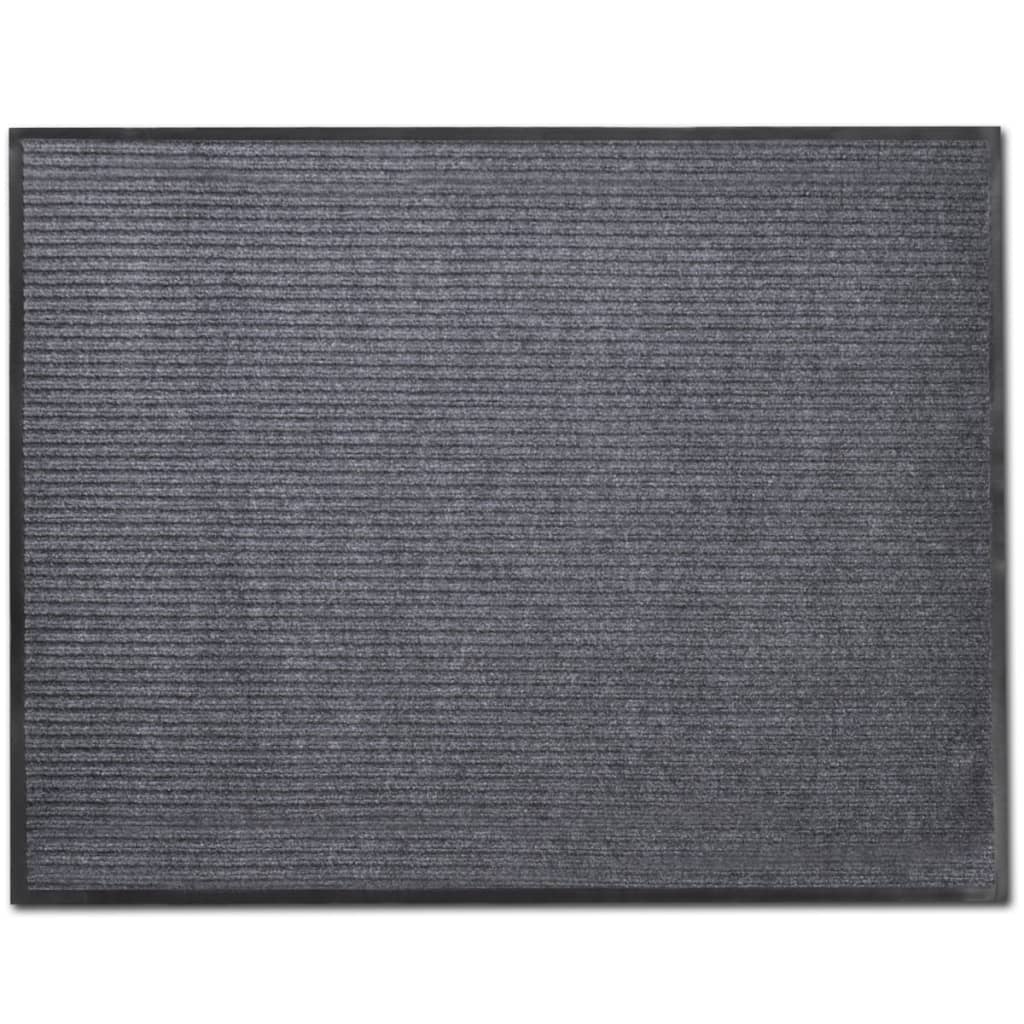 PVC Ovimatot 2 kpl harmaa 90x60 cm - Sisustajankoti.fi