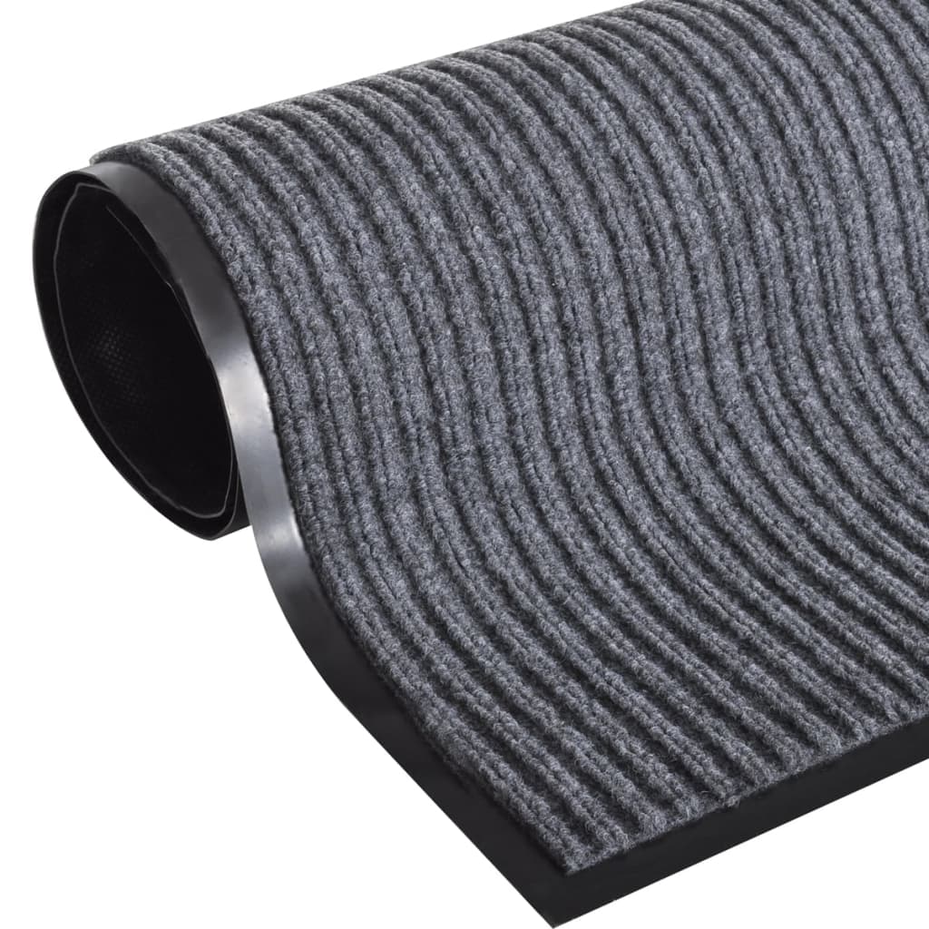 PVC Ovimatot 2 kpl harmaa 90x60 cm - Sisustajankoti.fi