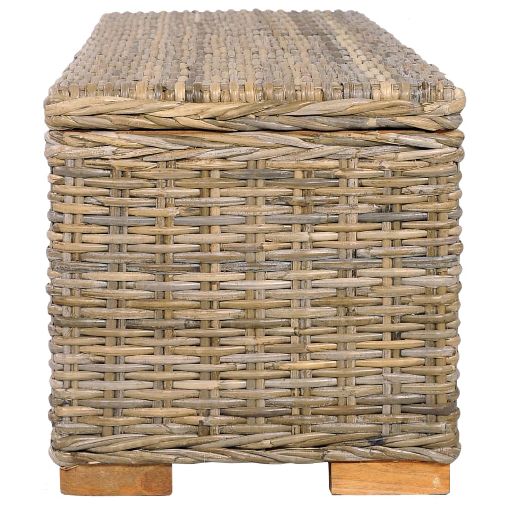 Säilytyslaatikko 120 cm kubu-rottinki ja täysi mangopuu - Sisustajankoti.fi