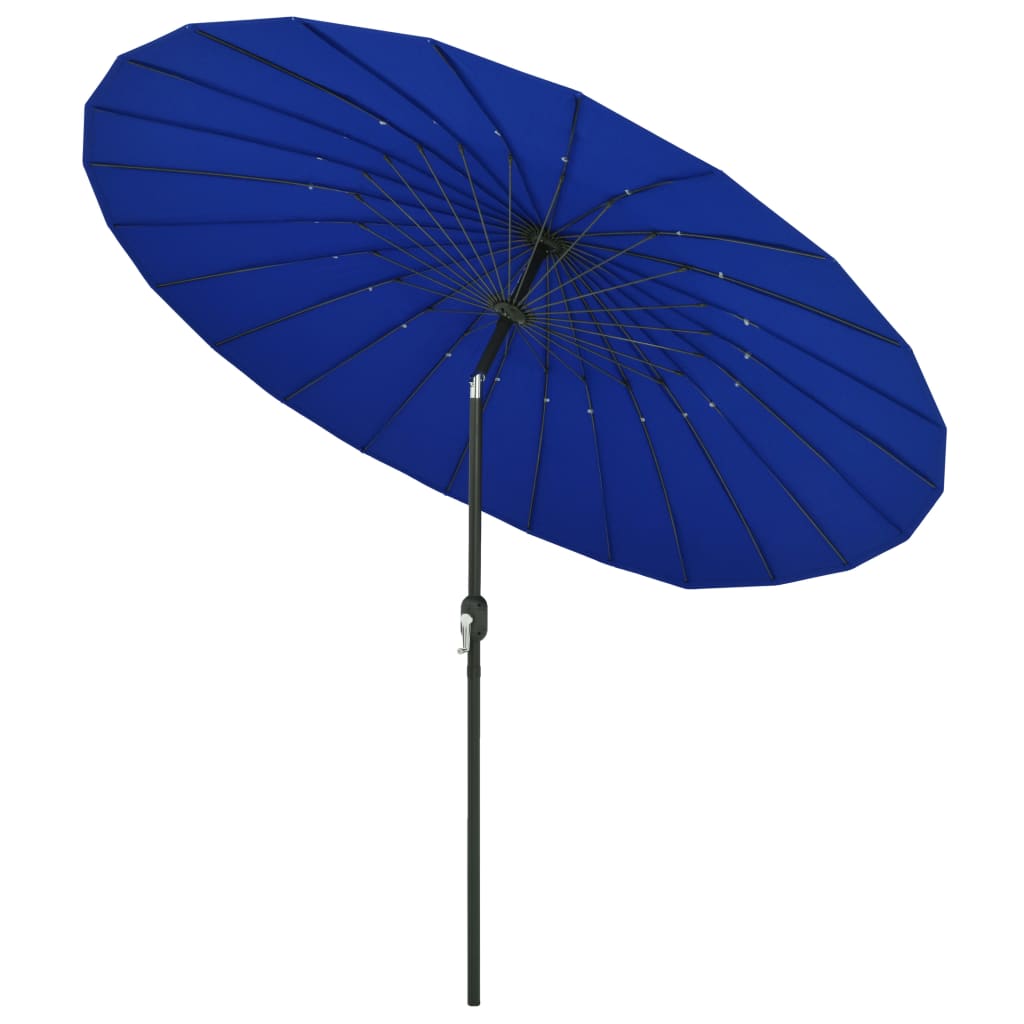 Aurinkovarjo alumiinitanko 270 cm taivaansininen - Sisustajankoti.fi