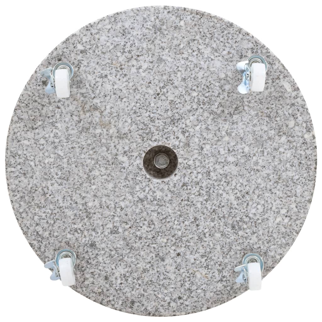 Aurinkovarjon alusta graniitti 30 kg pyöreä harmaa - Sisustajankoti.fi