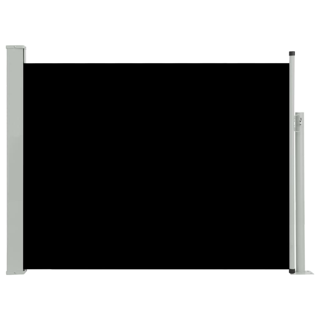 Sisäänvedettävä terassin sivumarkiisi 170x500 cm musta - Sisustajankoti.fi