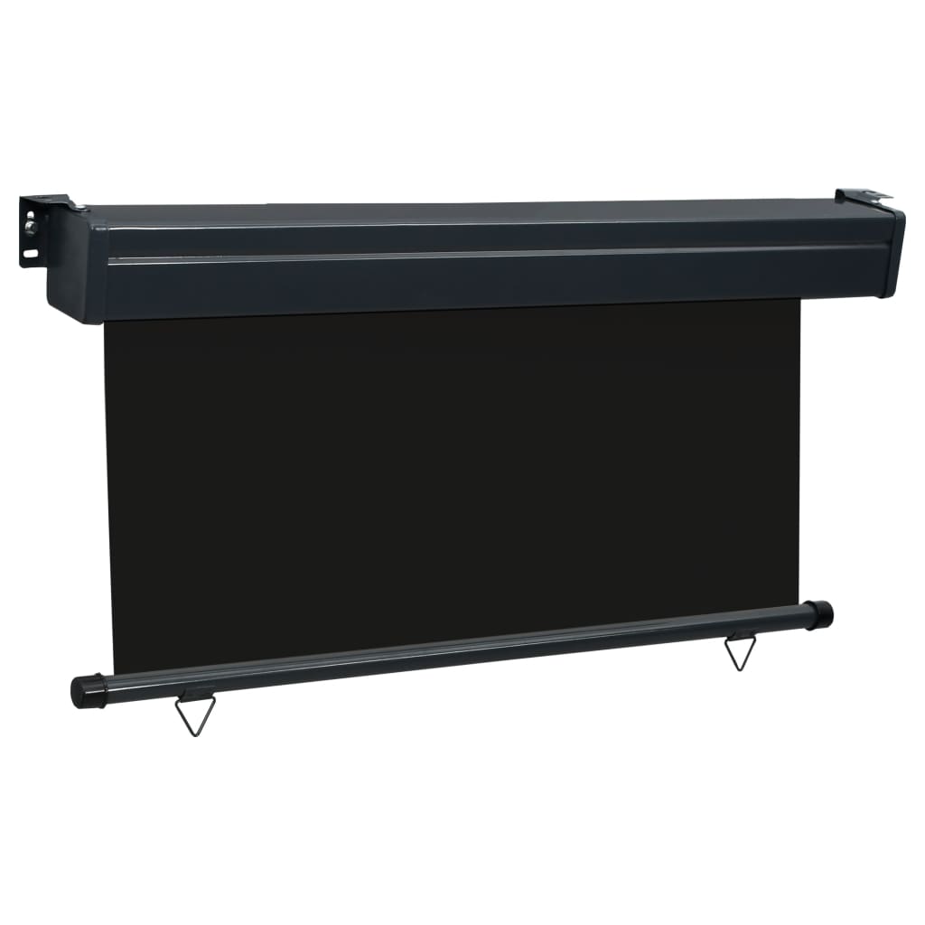 Parvekkeen sivumarkiisi 140x250 cm musta - Sisustajankoti.fi