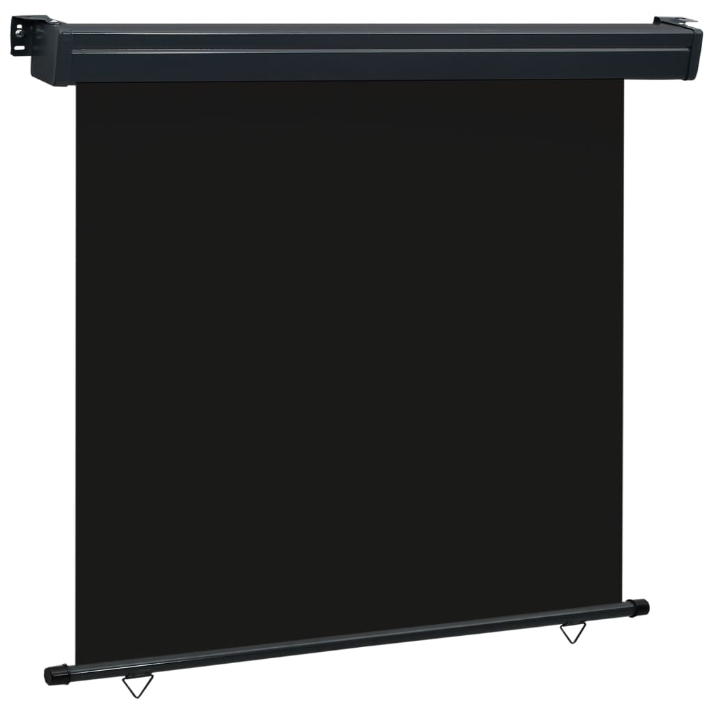 Parvekkeen sivumarkiisi 160x250 cm musta - Sisustajankoti.fi