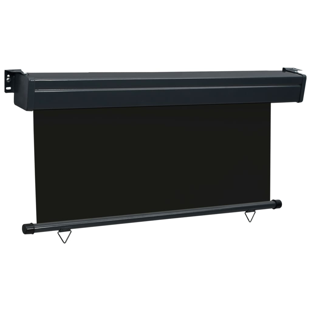 Parvekkeen sivumarkiisi 160x250 cm musta - Sisustajankoti.fi