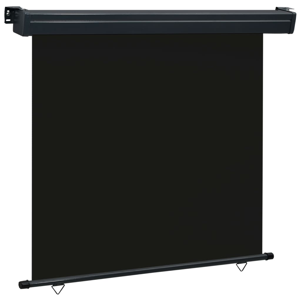 Parvekkeen sivumarkiisi 170x250 cm musta - Sisustajankoti.fi