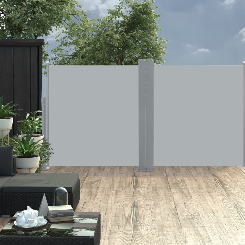 Sisäänvedettävä sivumarkiisi 100x600 cm antrasiitti - Sisustajankoti.fi