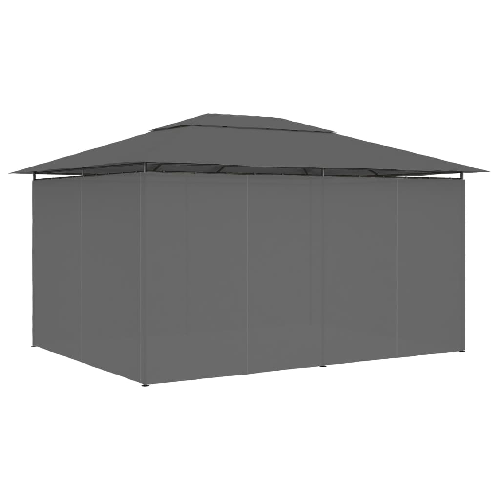 Puutarhakatos verhoilla 4x3 m antrasiitti - Sisustajankoti.fi