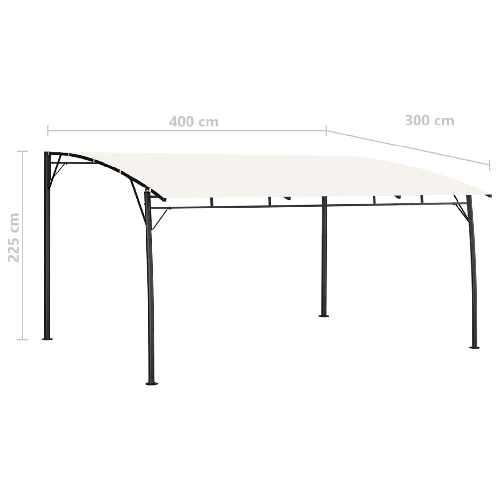 Puutarhan aurinkokatos 4x3x2,25 m kerma - Sisustajankoti.fi