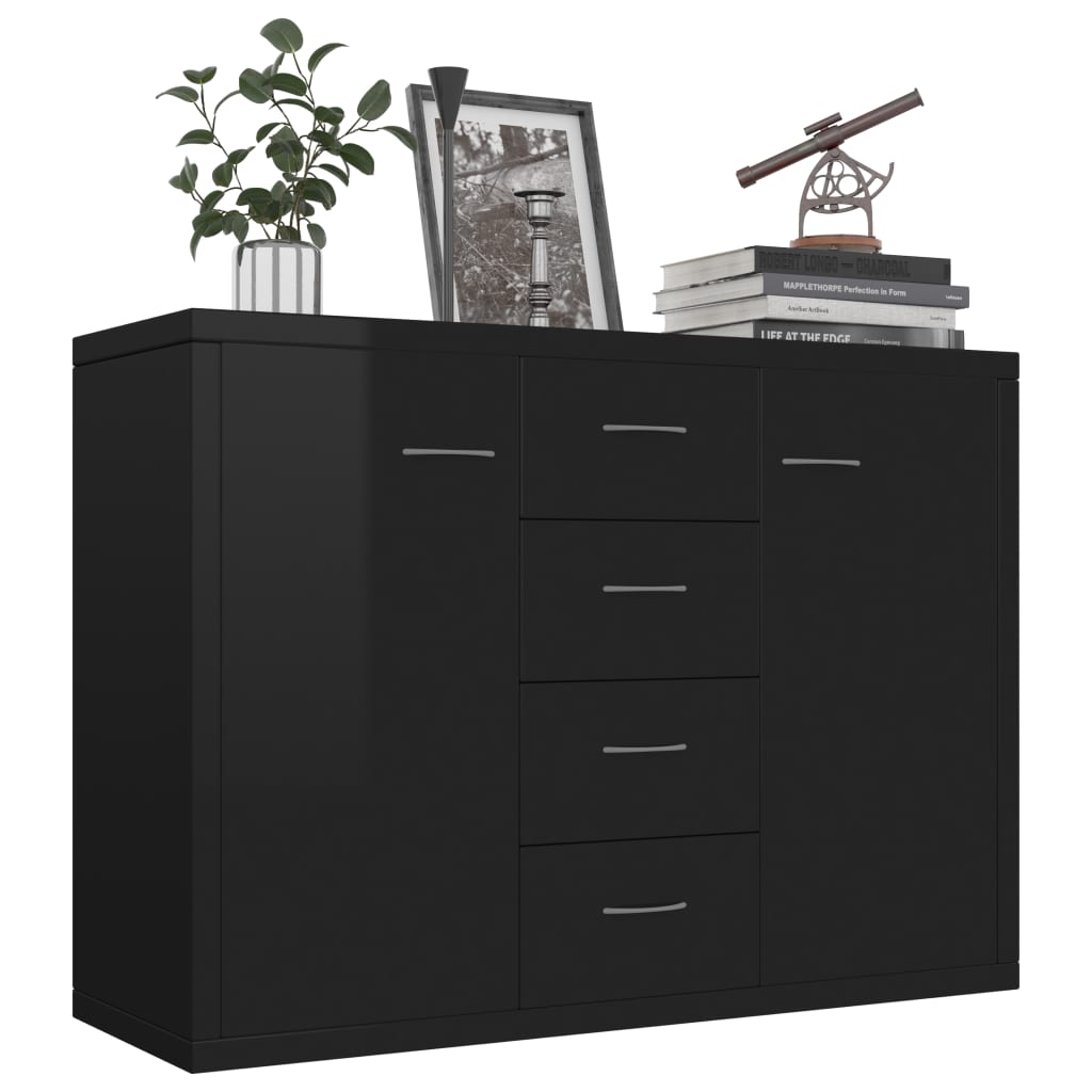 Senkki korkeakiilto musta 88x30x65 cm - Sisustajankoti.fi