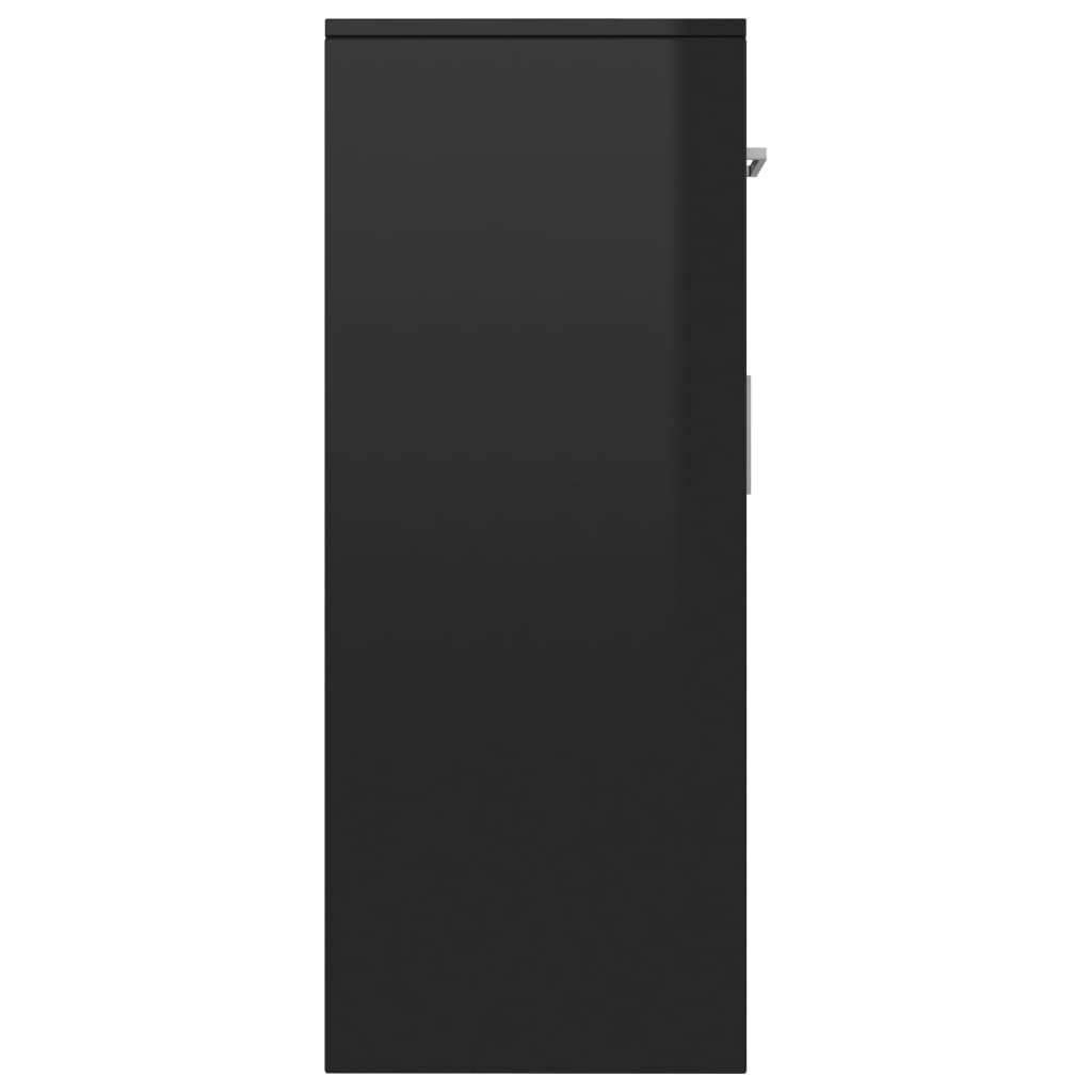 Senkki korkeakiilto musta 110x30x75 cm - Sisustajankoti.fi