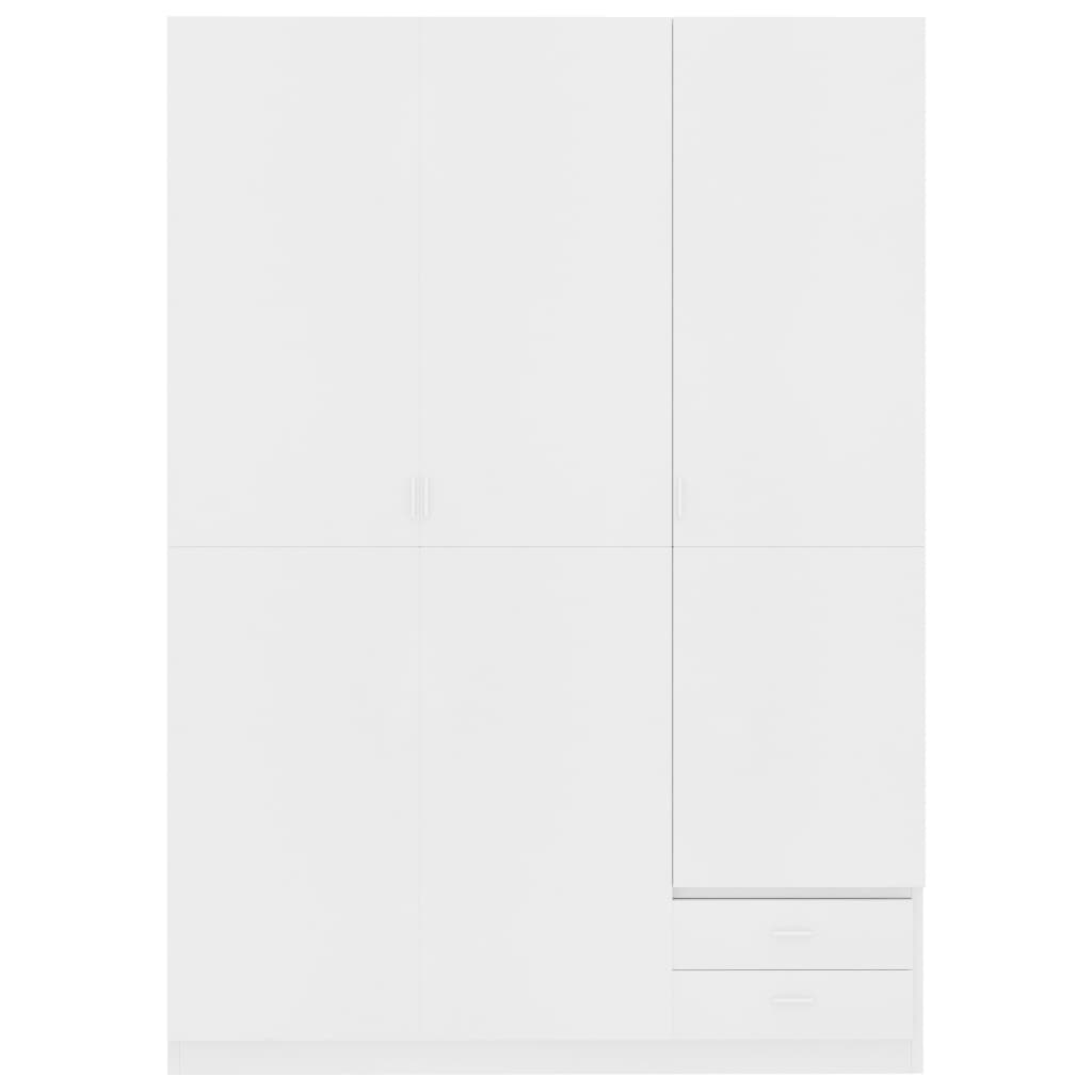3-ovinen vaatekaappi valkoinen 120x50x180 cm - Sisustajankoti.fi