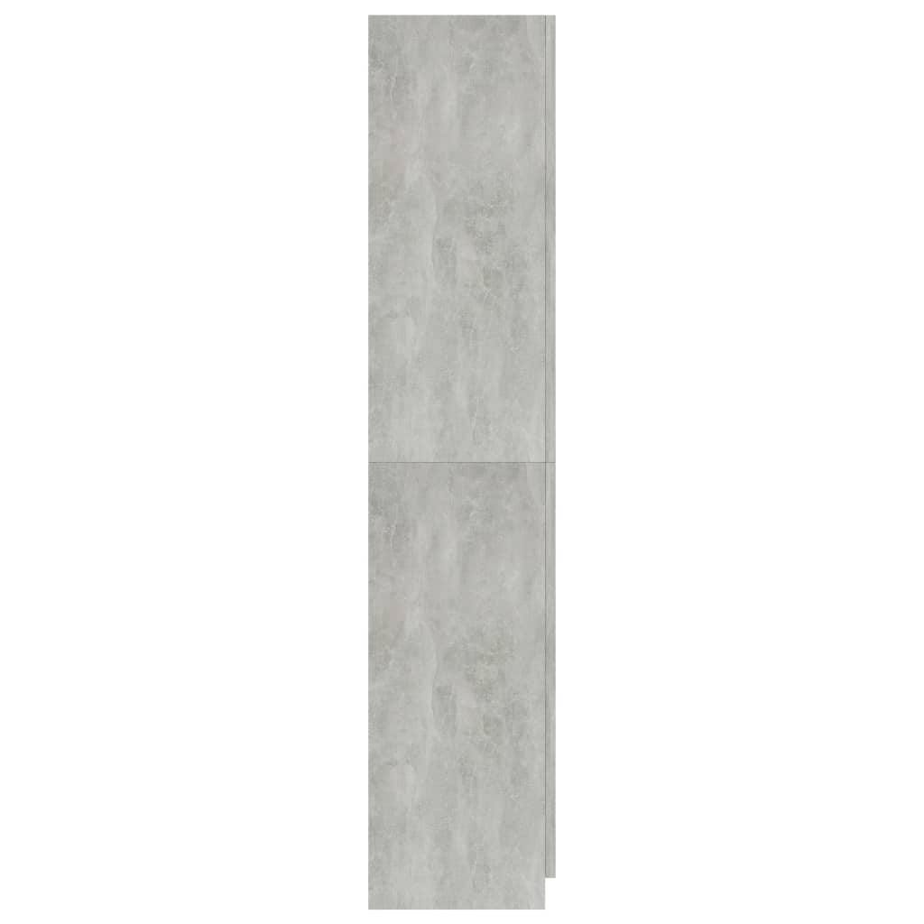 3-ovinen vaatekaappi betoninharmaa 120x50x180 cm - Sisustajankoti.fi