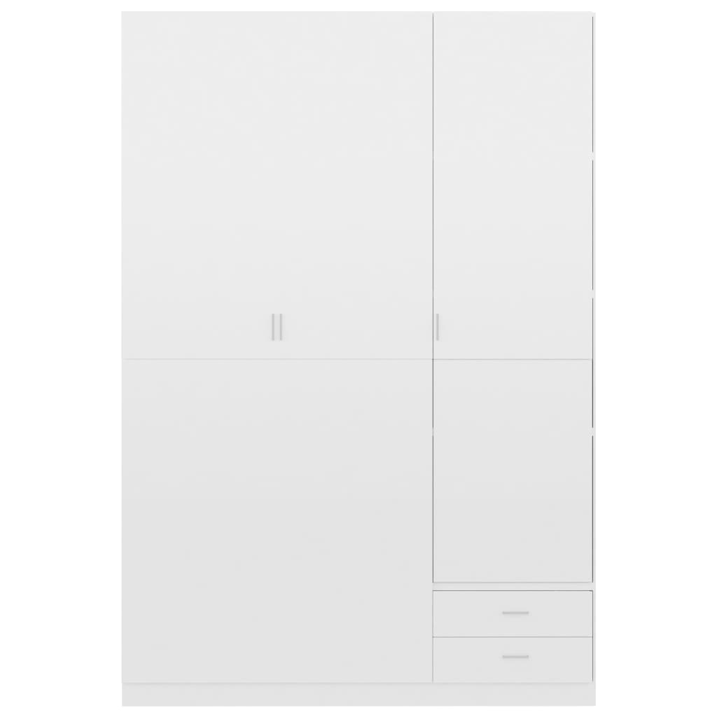 3-ovinen vaatekaappi korkeak. valkoinen 120x50x180 cm - Sisustajankoti.fi