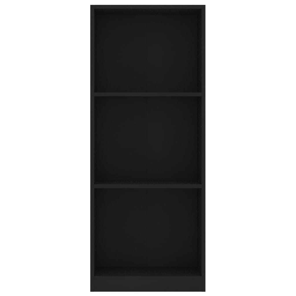 3-tasoinen kirjahylly musta 40x24x108 cm - Sisustajankoti.fi