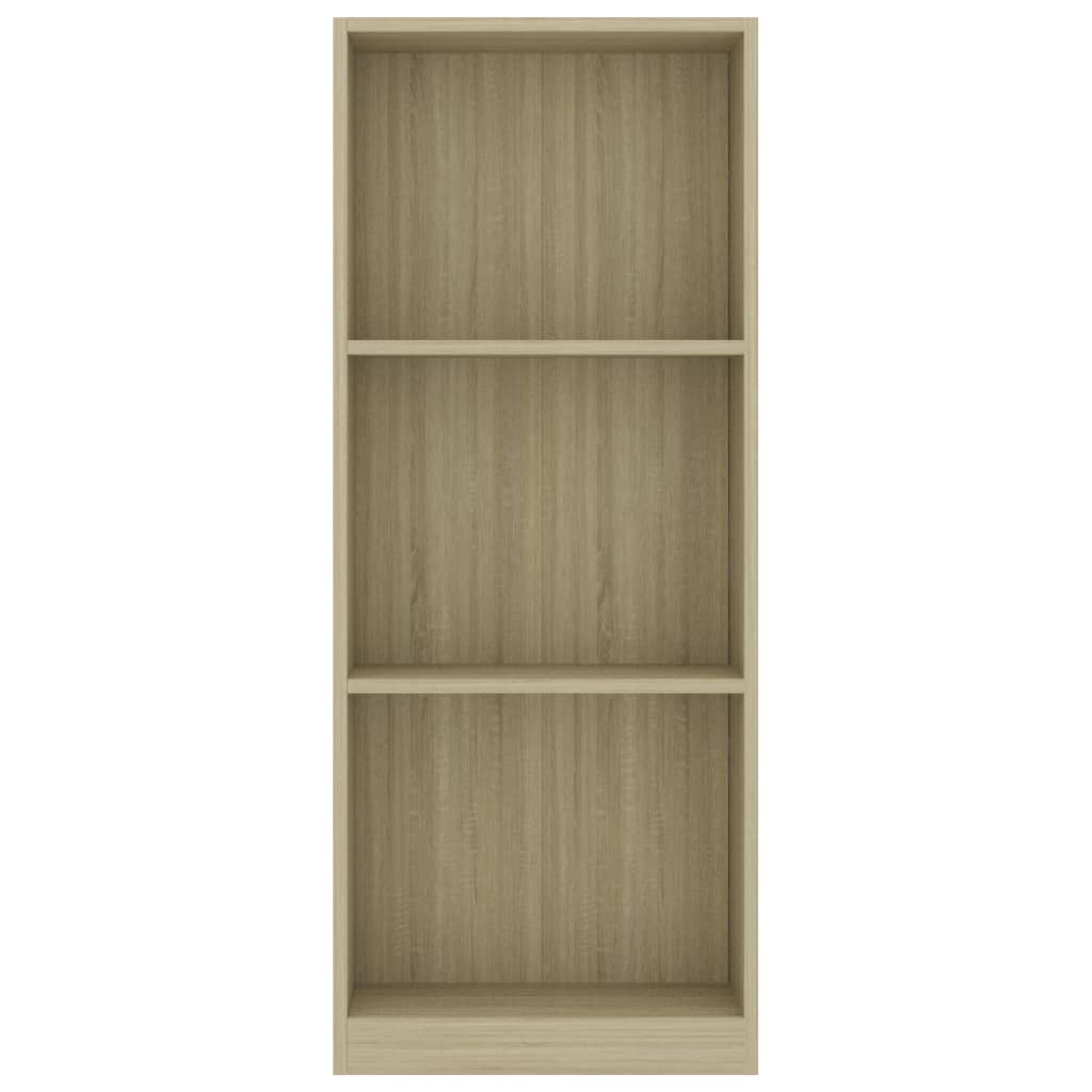 3-tasoinen kirjahylly Sonoma tammi 40x24x108 cm - Sisustajankoti.fi