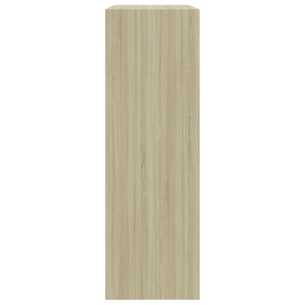 Kirjahylly valkoinen ja tammi 60x24x74,5 cm - Sisustajankoti.fi
