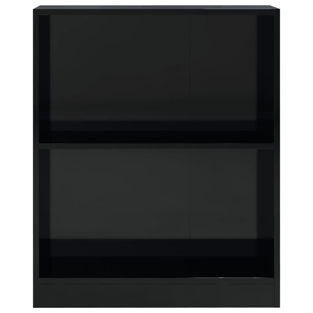 Kirjahylly korkeakiilto musta 60x24x74,5 cm - Sisustajankoti.fi