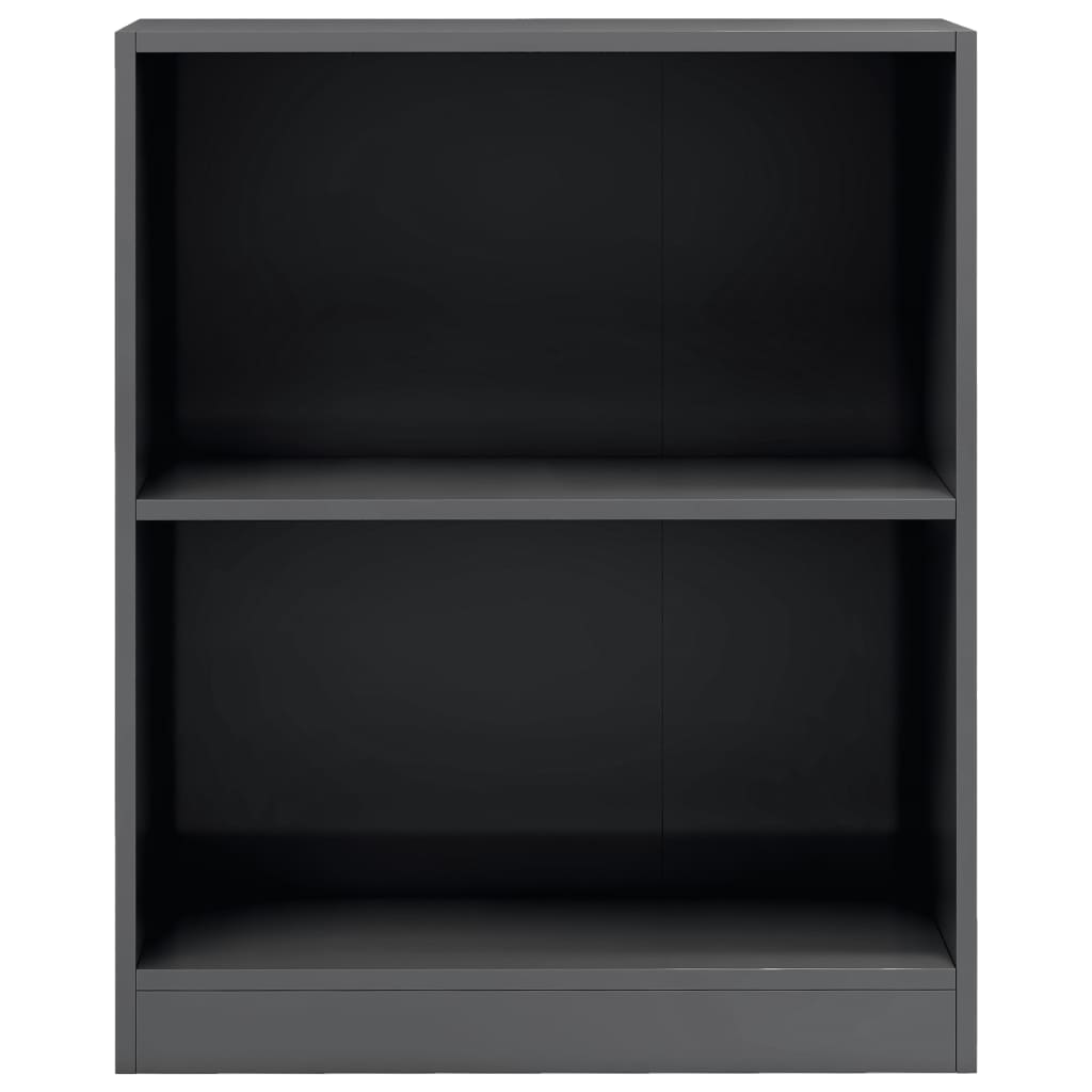 Kirjahylly korkeakiilto harmaa 60x24x74,5 cm - Sisustajankoti.fi