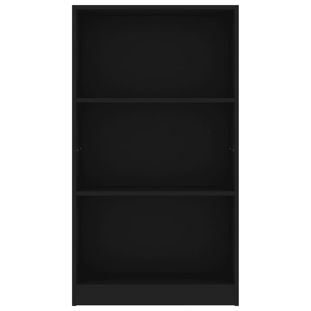 3-tasoinen kirjahylly musta 60x24x108 cm - Sisustajankoti.fi